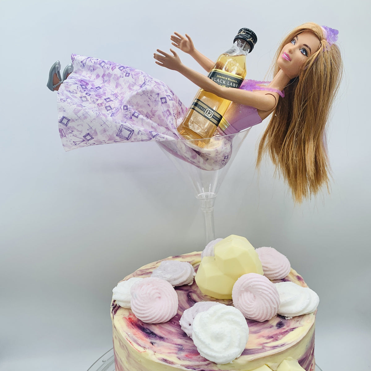 Crema Pasteles De Barbie De Dos Pisos Compra Tarta Barbie Borracha