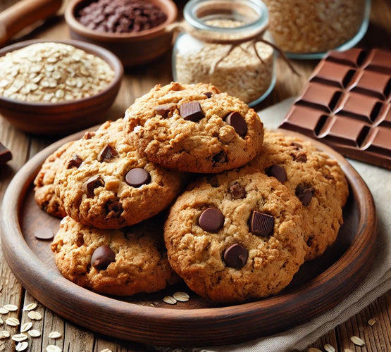 ▷ Receta Fácil de Galletas de Avena y Chocolate