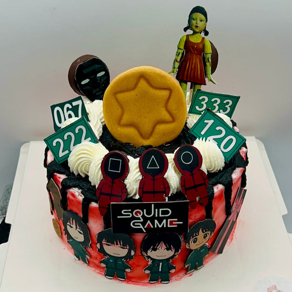Tarta El Juego del Calamar Personalizada – Pastel Squid Game