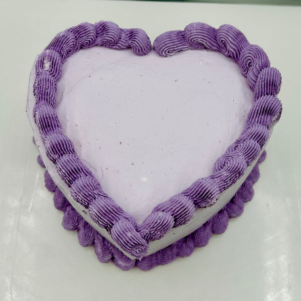 Tarta Corazón Vintage Lila