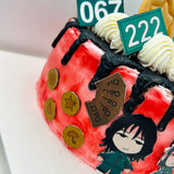 Tarta El Juego del Calamar Personalizada – Pastel Squid Game