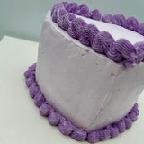 Tarta Corazón Vintage Lila