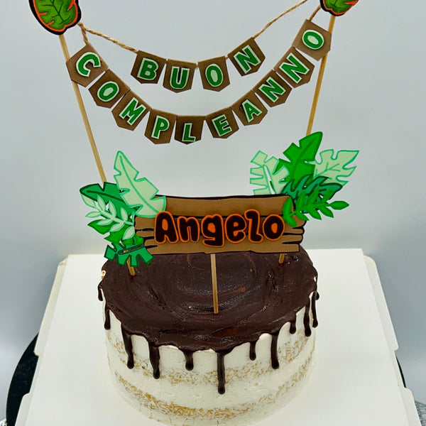 SMASH CAKE (PASTEL PARA DESTROZAR) BEBE - SAFARI