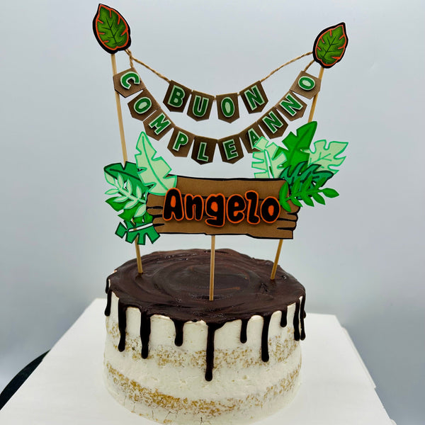 SMASH CAKE (PASTEL PARA DESTROZAR) BEBE - SAFARI