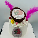 base pastel y mona de pascua burn cake artesanal en barcelona con huevo de chocolate sorpresa