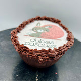 huevo de chocolate sorpresa de pascua con decoracion artesanal en barcelona