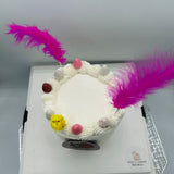 mona de pascua tarta sara con decoracion de pollito y huevos de chocolate