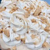 Textura jugosa del tres leches de turrón artesanal