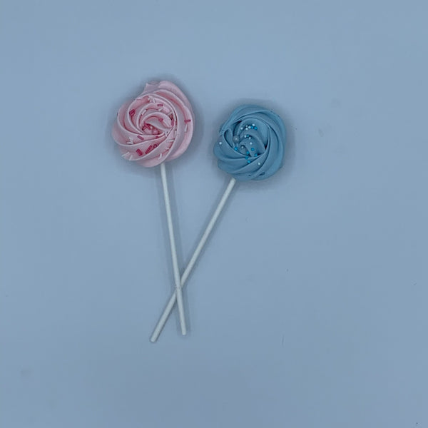 Mini piruletas de merengue