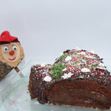 Tronco de navidad de chocolate y crema pastelera de chocolate