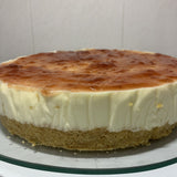 Cheesecake americano con cobertura de fresa