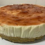 Cheesecake americano con cobertura de fresa