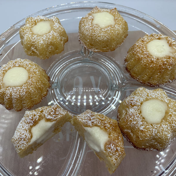 Bundt cake de requesón y vainilla individual