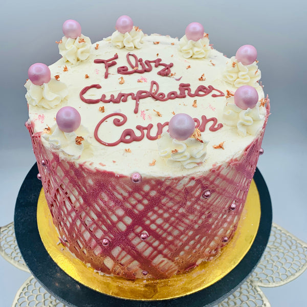 Tarta rejilla chocolate ruby