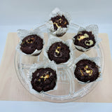 Muffins de chocolate rellenos de cheesecake