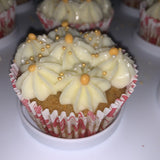 Cupcake de zanahoria con frosting de queso