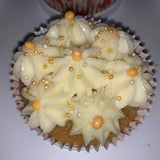 Cupcake de zanahoria con frosting de queso