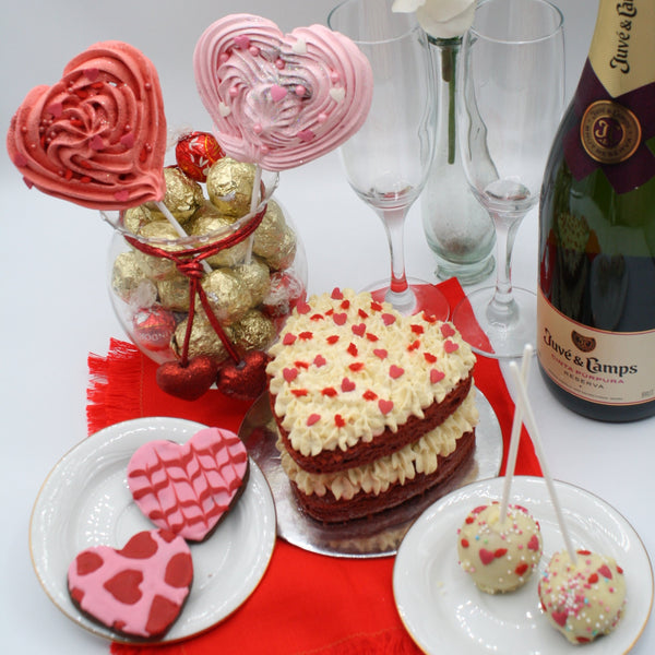 Pack Aniversario / San Valentín - Pastel en forma Corazón