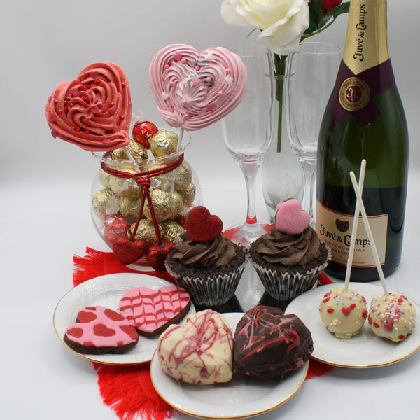 Pack San Valentín / Aniversario - Cupcakes + Bomba de chocolate
