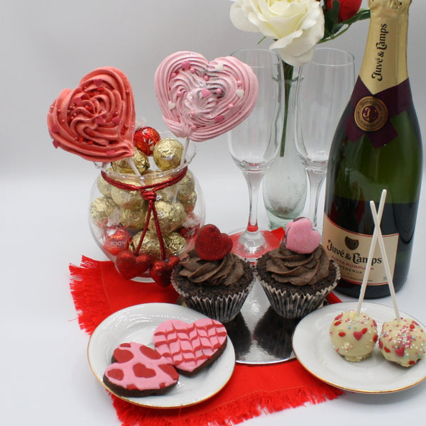 Pack San Valentín / Aniversario - Cupcakes, Cake pops, Piruletas y más
