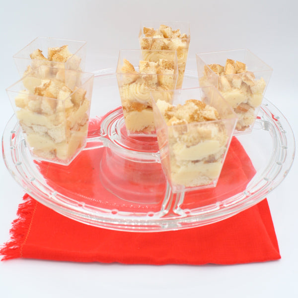 Crema catalana en vasito con soletillas