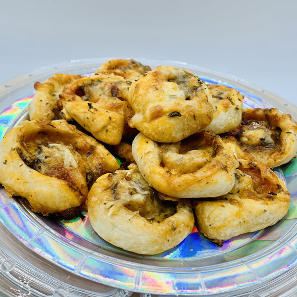 Rollos de pizza margarita