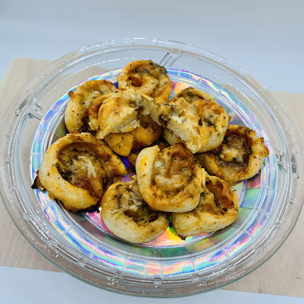 Rollos de pizza margarita