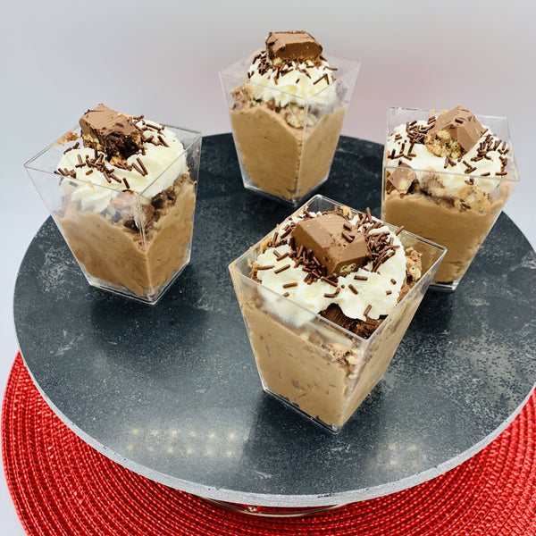 Mousse de turrón en vasito