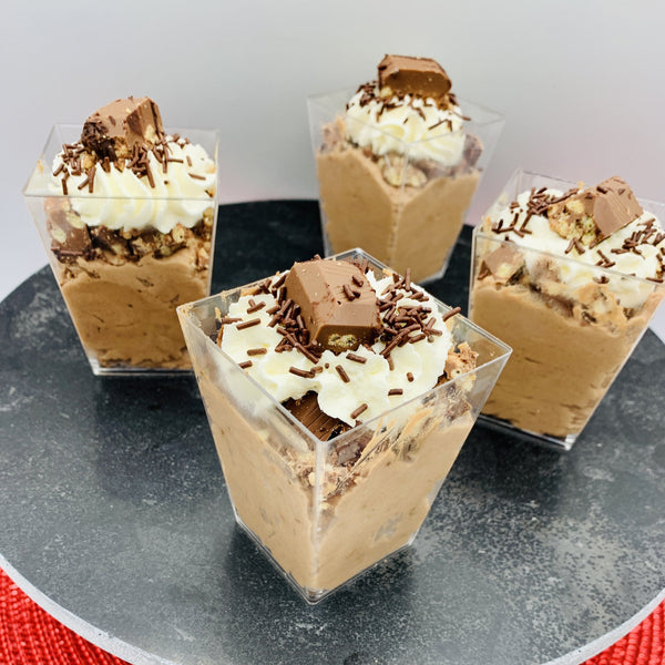 Mousse de turrón en vasito