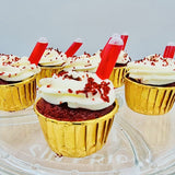 Cupcake red velvet y licor de piruleta