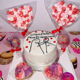 Pack Aniversario / San Valentín - Pastel con mensaje