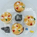 Mini roscón de Reyes relleno de trufa con decoración clásica