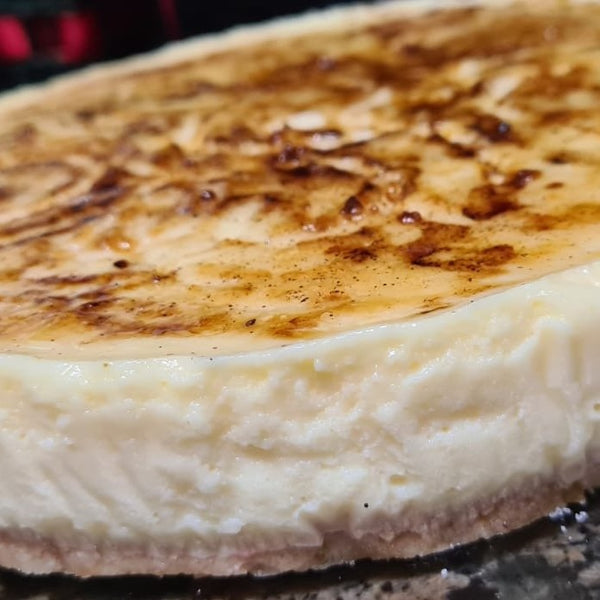 Pastel frío de crema catalana