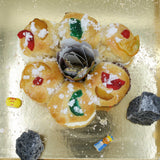 Roscón de Reyes artesanal en Barcelona con fruta confitada